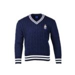 Wits V-Neck Striped Knit Navy