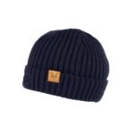 Witsie Ribbed Knit Beanie Navy - Image 3