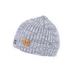 Witsie Ribbed Knit Beanie Grey - Image 5
