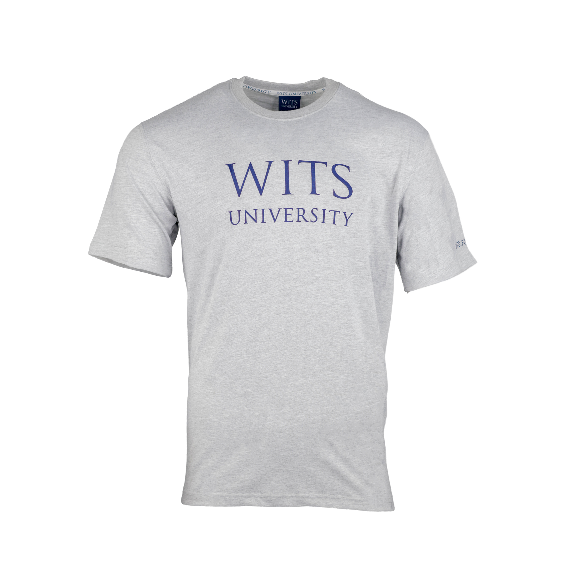 56a5dc3a-821f-46e4-9bb5-4e5817b9b8e1.jpg Wits Classic Tee Grey Melange - Image 1