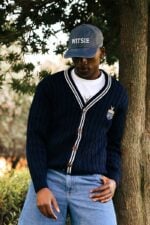 Wits College Cardigan Navy - Image 7