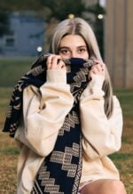Wits Kudu Knit Wrap Scarf Navy - Image 8