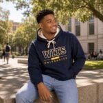 Wits All Star Hoody Navy w Stone - Image 2