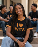 Wits I Heart Wits Tee Navy - Image 2