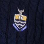 Wits V-Neck Striped Knit Navy - Image 3