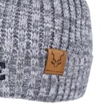 Witsie Ribbed Knit Beanie Grey - Image 4